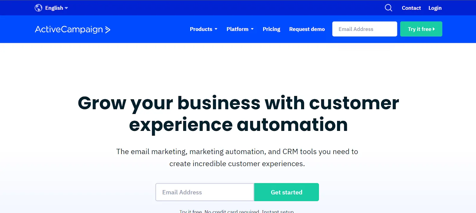 Top AI email marketing tool: ActiveCampaign