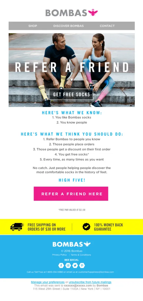 referral email