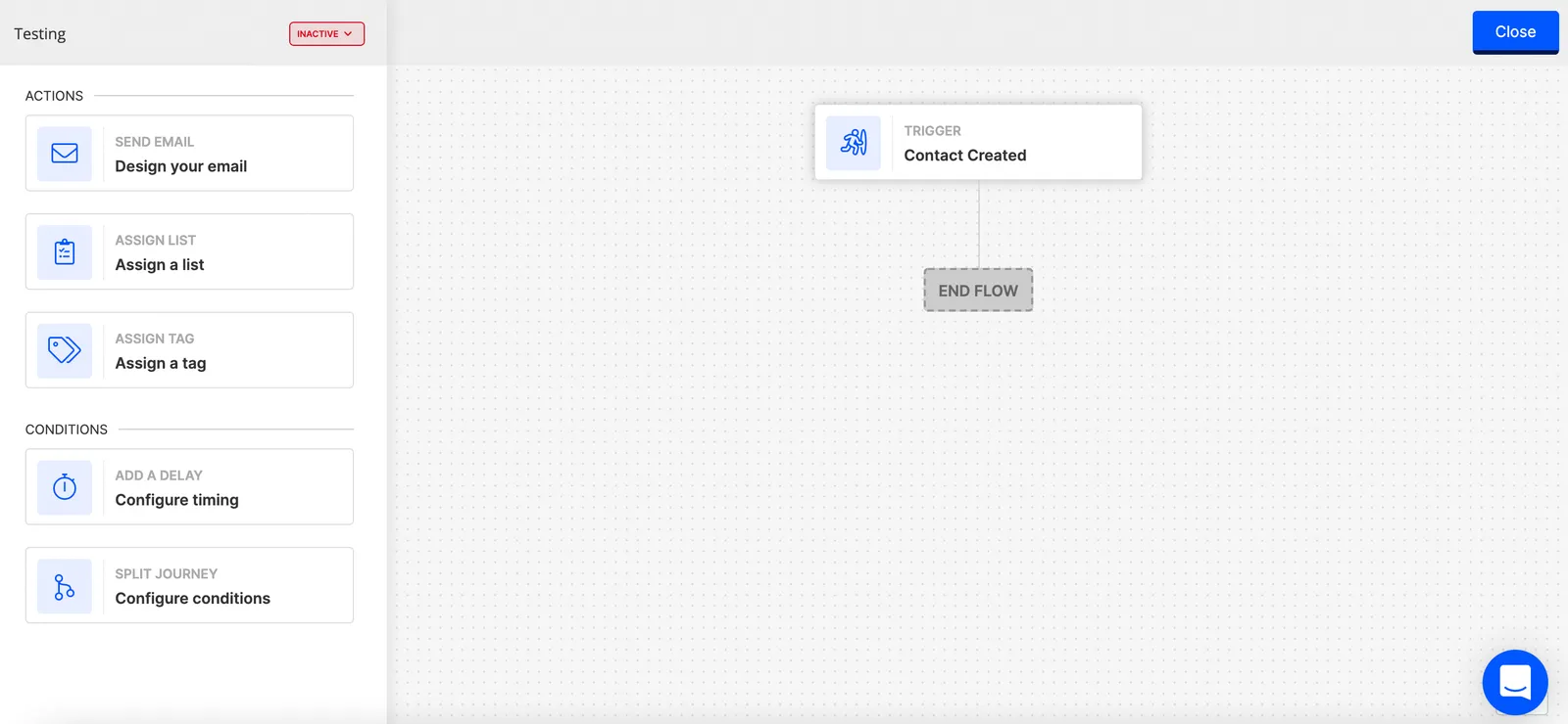 Drag and drop builder