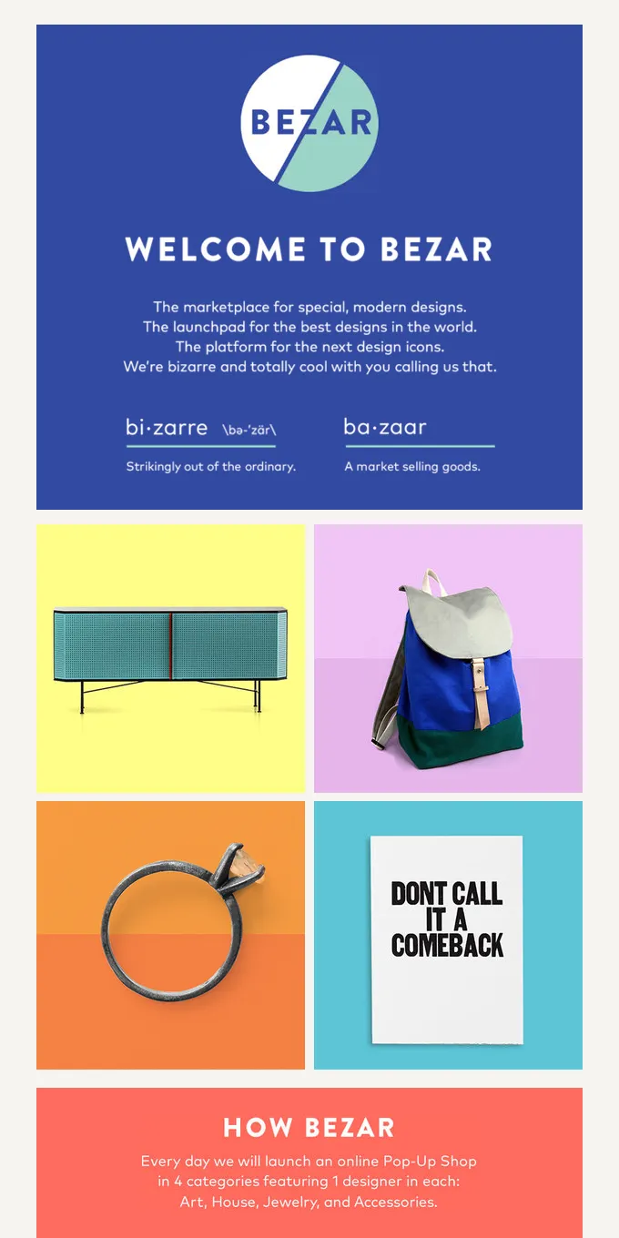 Welcome email example
