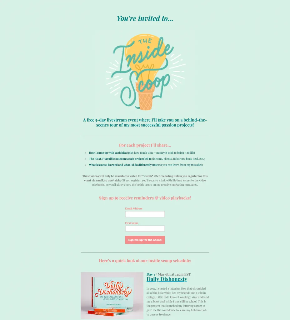 Hom Sweet Home Landing Page