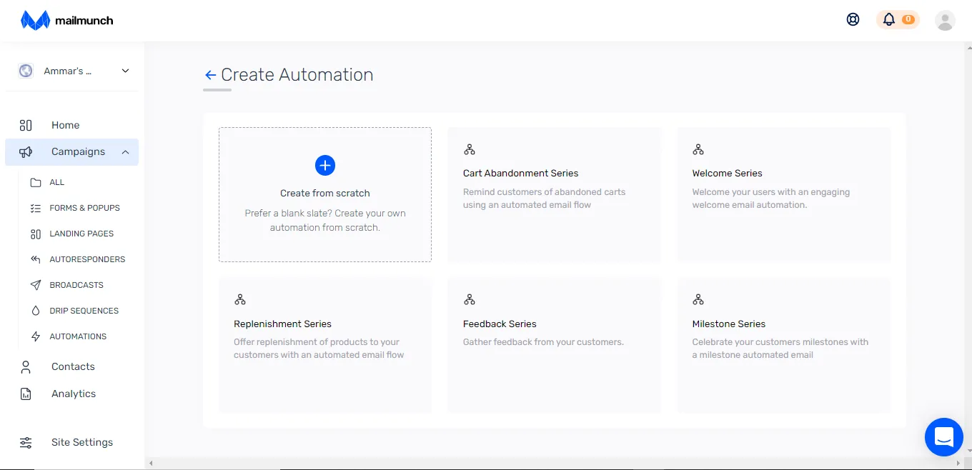 Choosing an email workflow