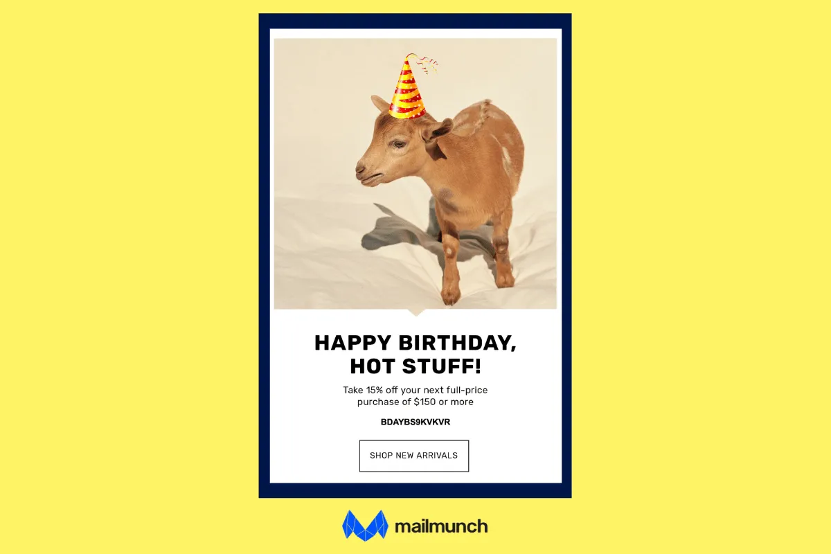 birthday email
