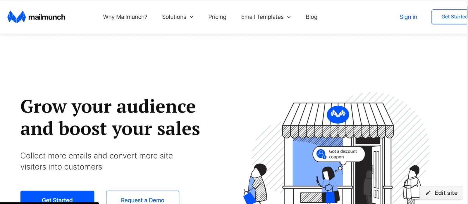 Best email newsletter software: Mailmunch