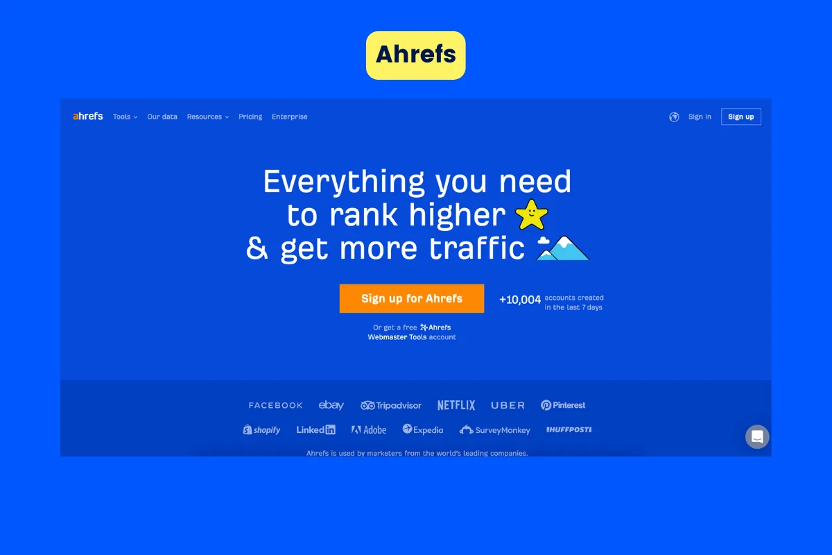 Best lead generation tool - Ahrefs