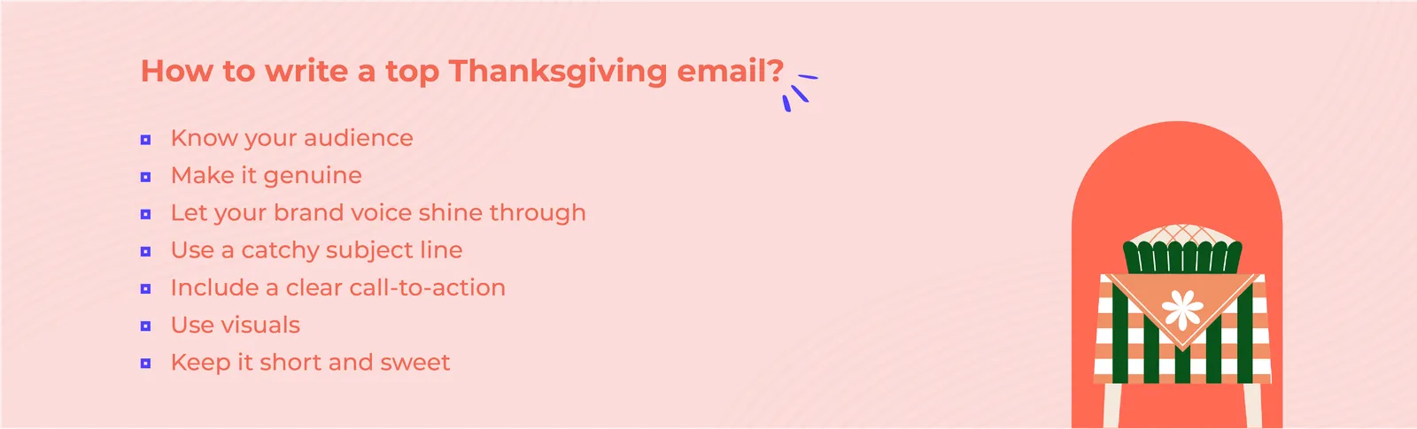Infographic: How to write a top Thanksgiving email?