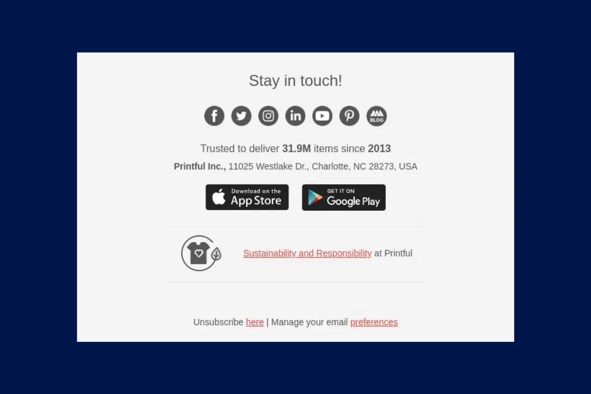 Social proof example