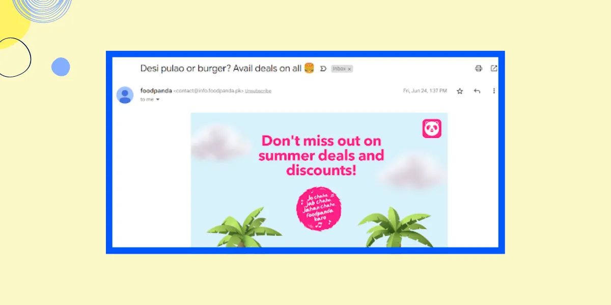 Time Zone segmentation example: Foodpanda
