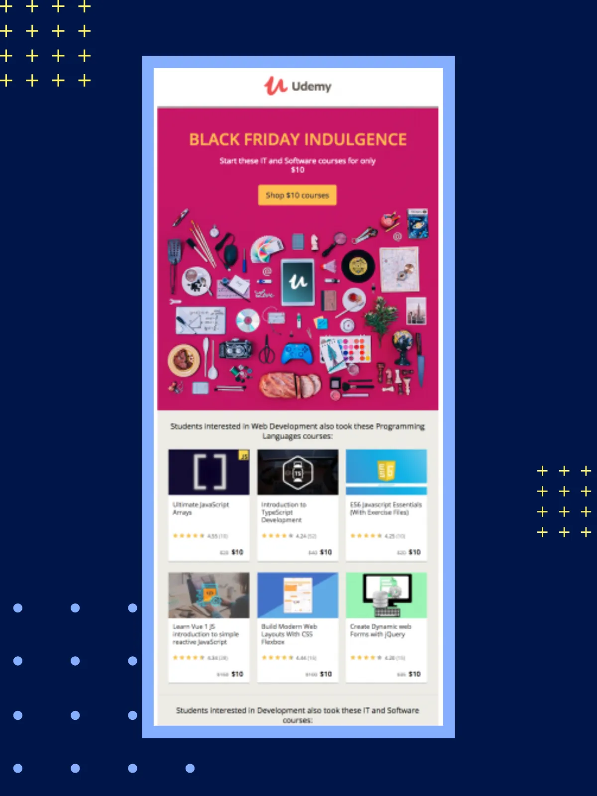 Black Friday Email Ideas: Udemy's example