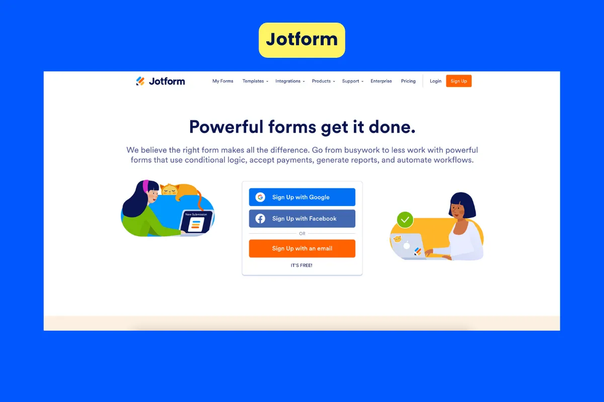 Best lead generation tool - Jotform