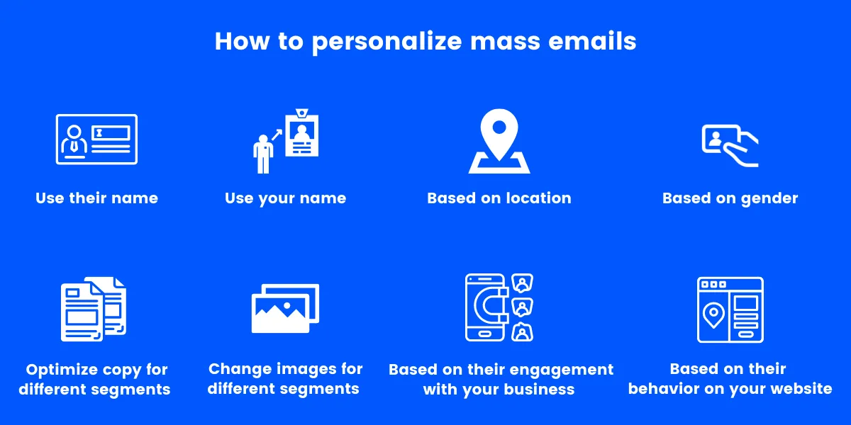 how to personalize mass emails