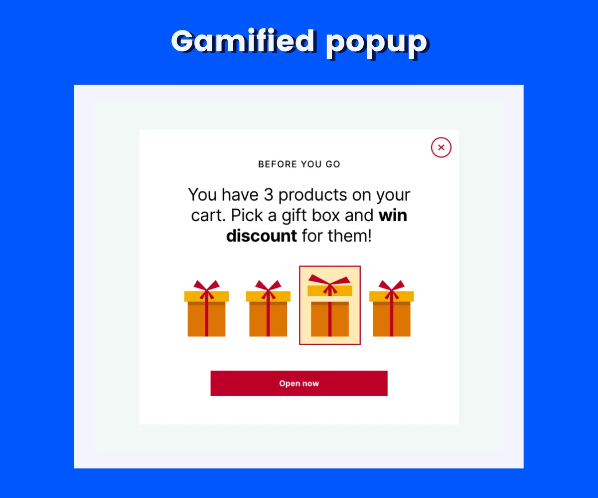 gamified popup