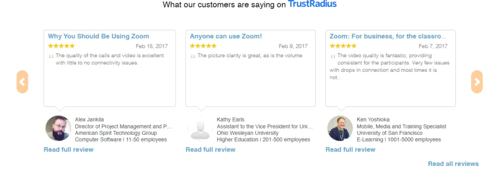 zoom below the fold customer reviews