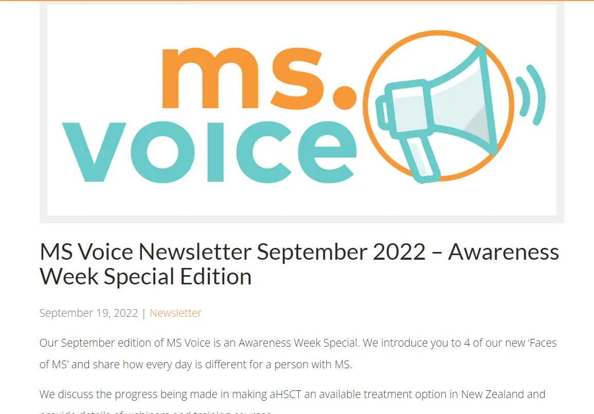 Multiple Sclerosis Awareness Month: March Newsletter ideas
