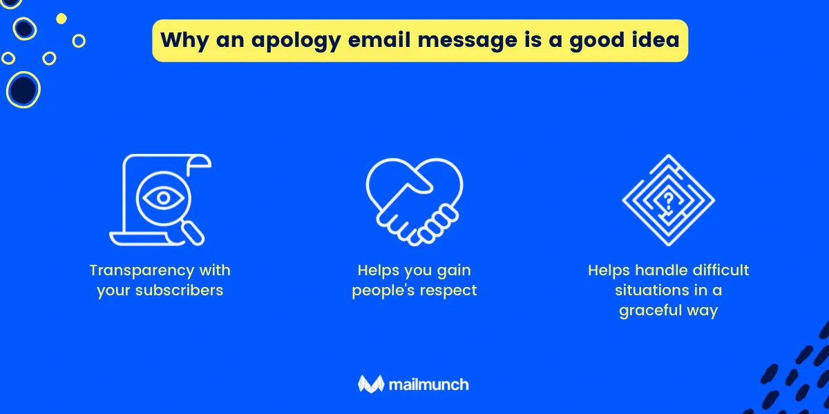 Infographic: Why an apology email message is a good idea