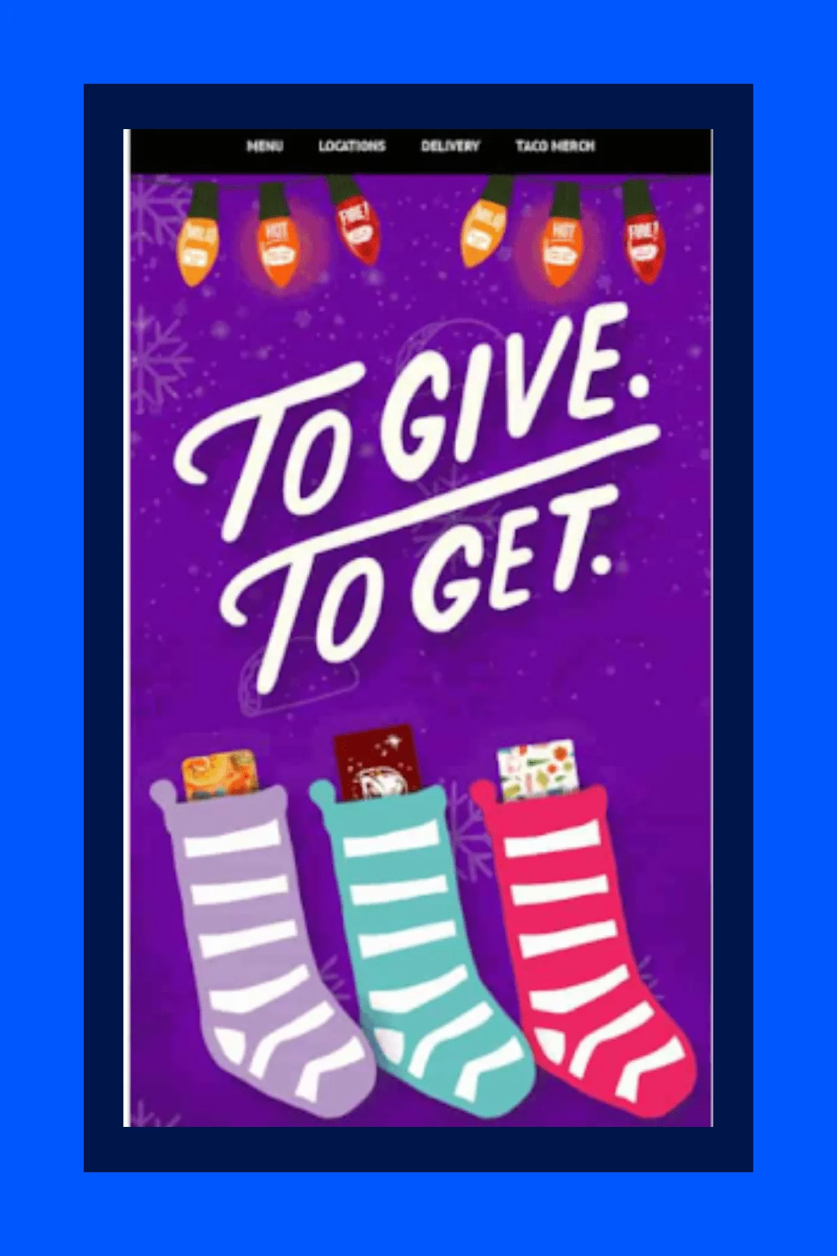 Taco Bell promotional email