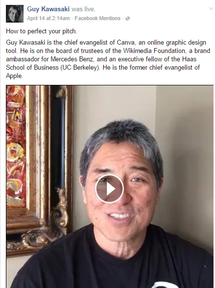 Guy Kawasaki live