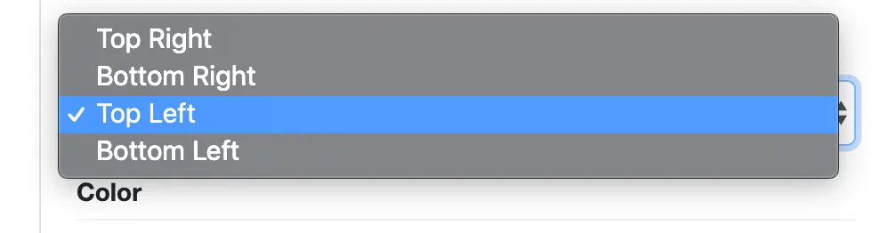 Floating button usage screenshot