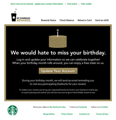 starbucks email