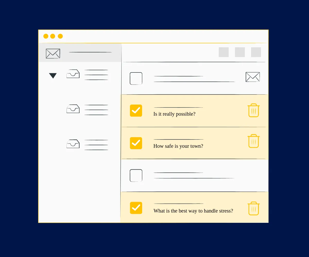 question subject line