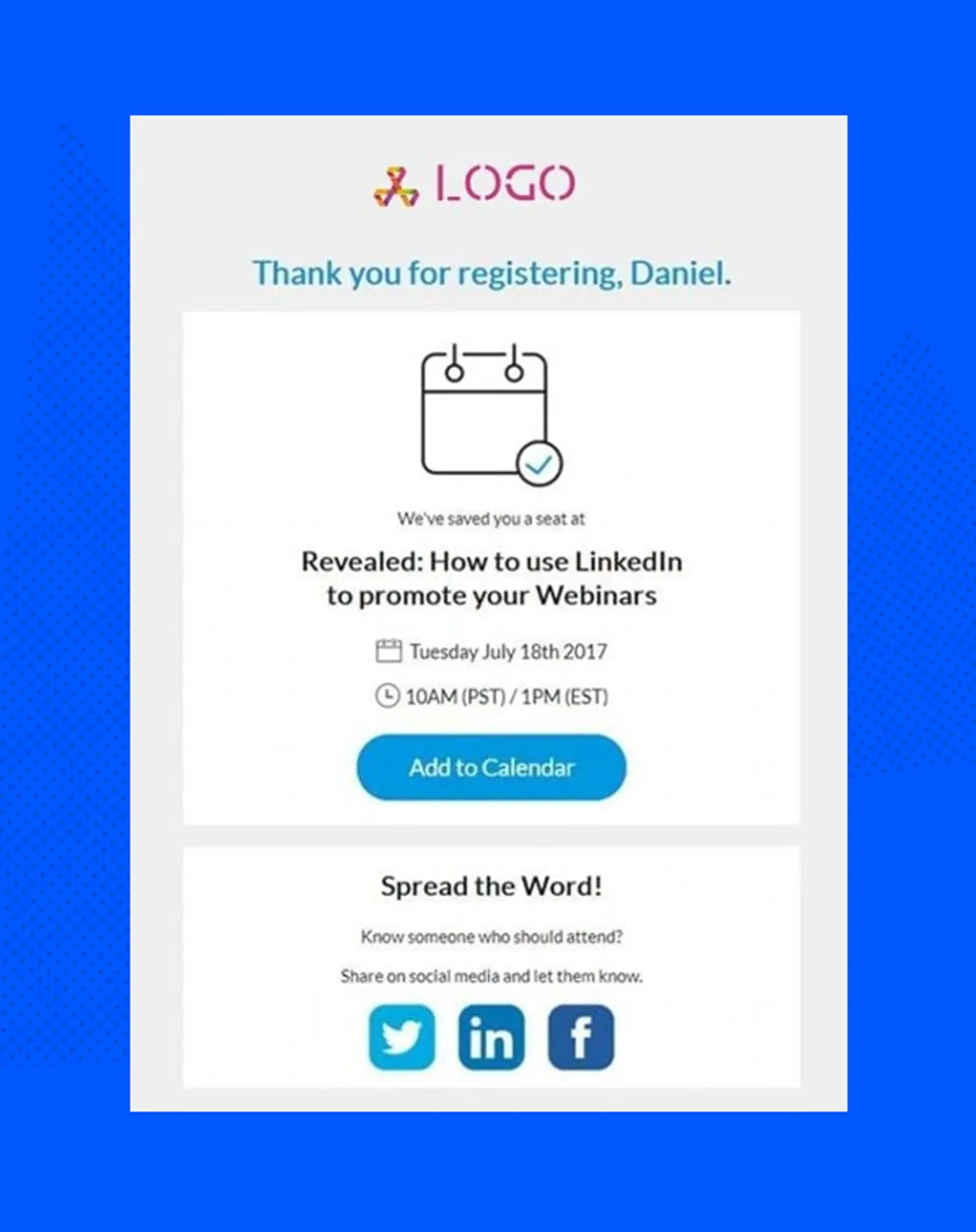 webinar confirmation