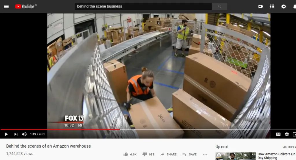 behind the scenes video by Amazon