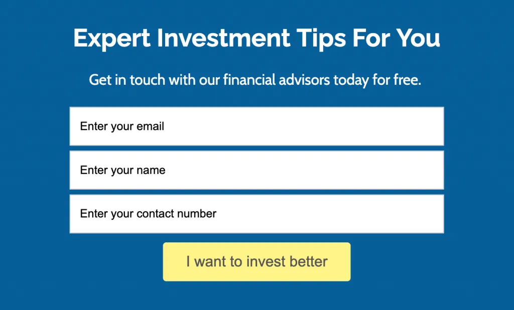 expert investment tips