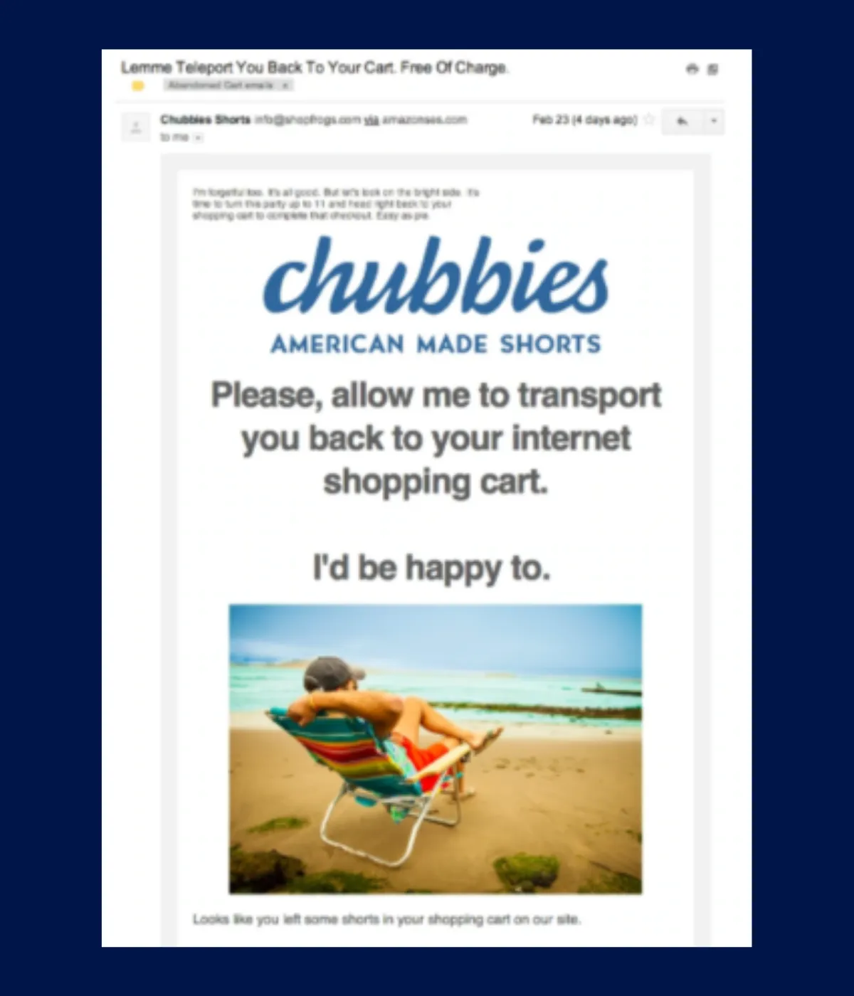 Chubbies campaign