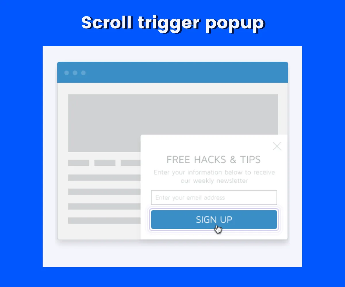 scroll trigger popup