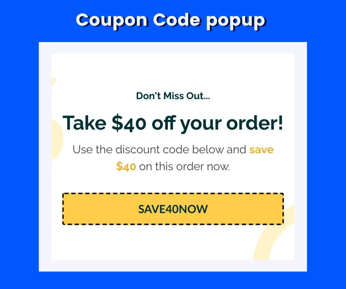 coupon code