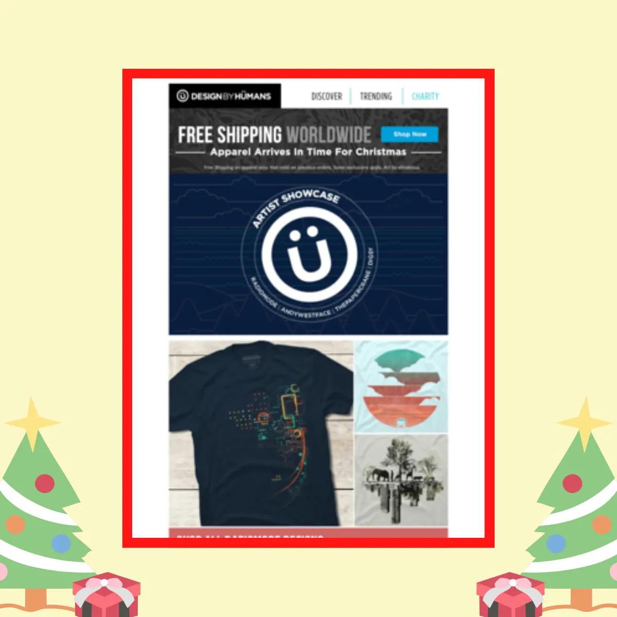 Christmas Email Marketing Ideas: Offer free shipping
