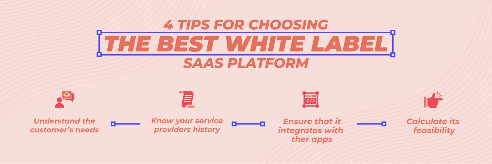Infographic: 4 Tips for choosing the best white label SaaS platform