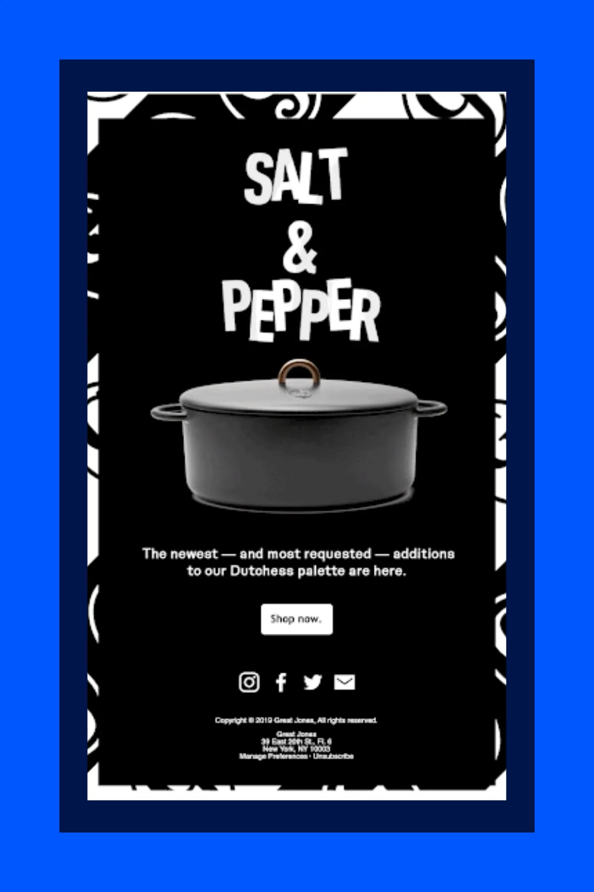 Great Jones Promotional Email