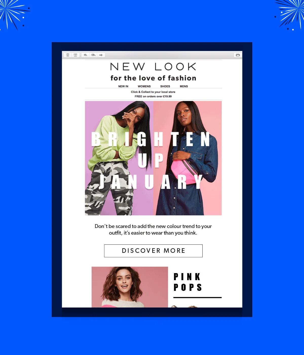 new look and trends in new year email