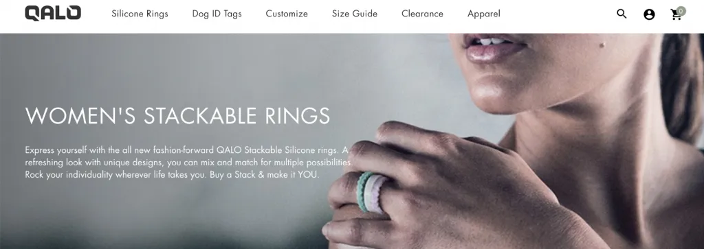 Qalo homepage