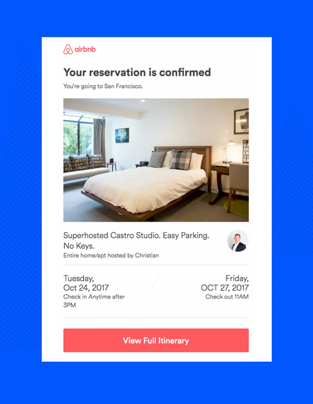 reservation confirmation