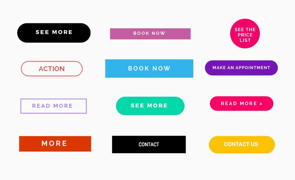 Call to action button examples
