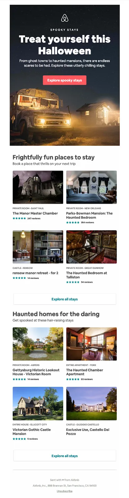Halloween Newsletter example