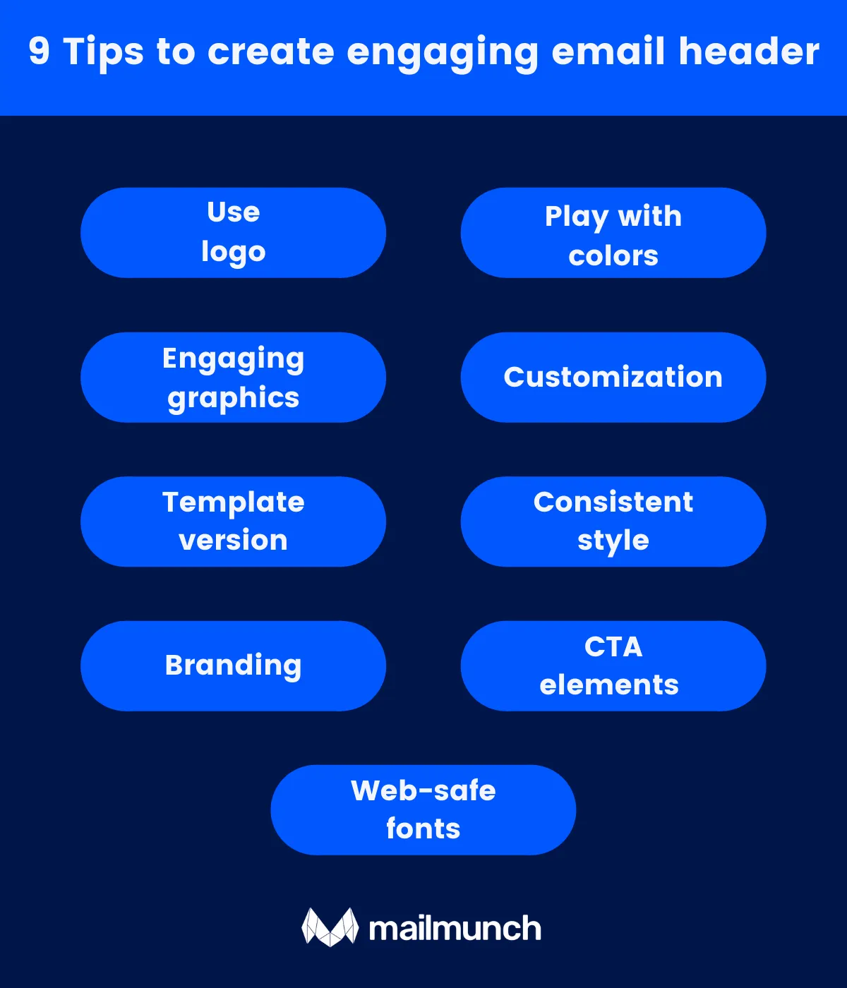 Tips to create email header