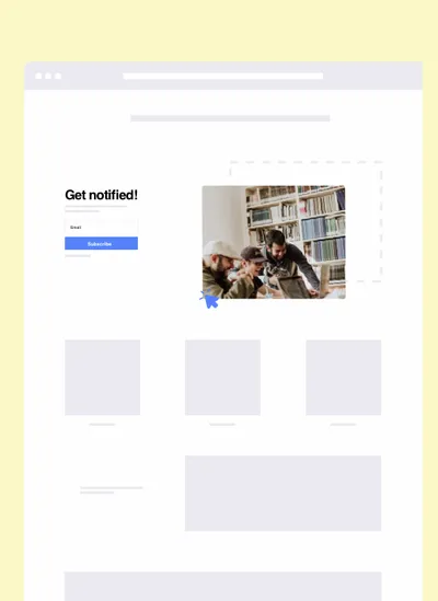 The drag and drop landing page builder
