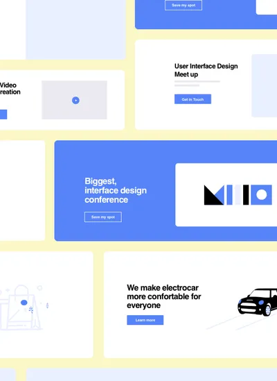 A landing page built to collect sign-ups