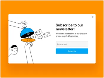 Popup form template
