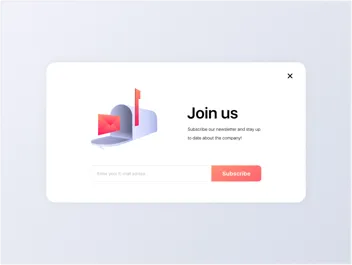 Popup form template