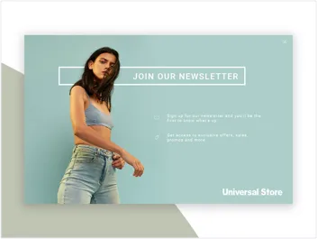 Popup form template