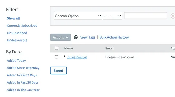 Syncs with AWeber lists automatically