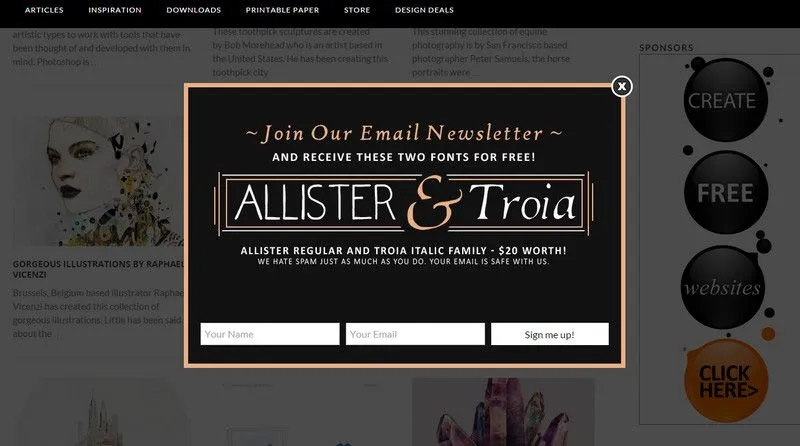 new popup
