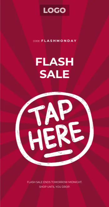 Flash Sale email template