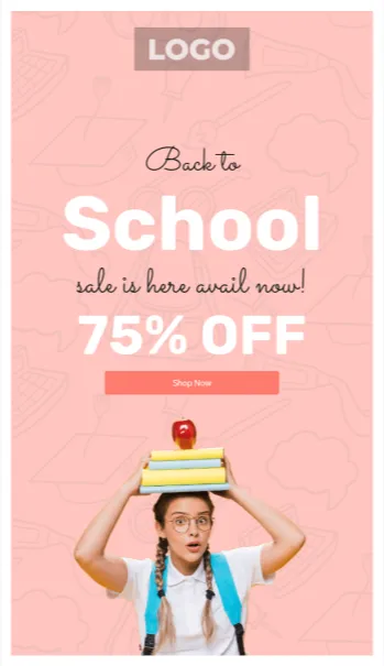 School Sale email template