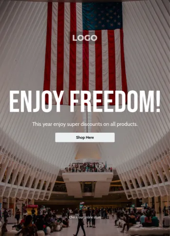 USA Independence Day email template