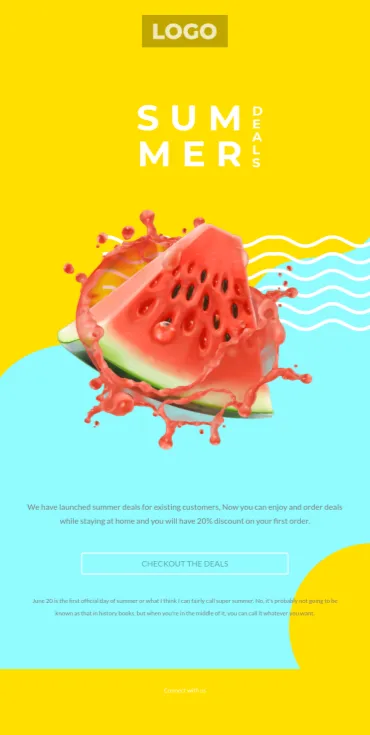 Summer Season Sale email template preview